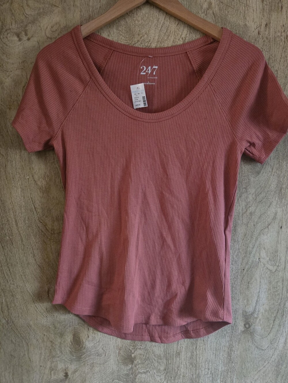 24/7 Maurices Spiced Orange Ribbed Tee